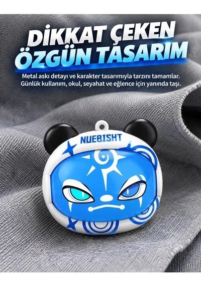 Bibo Baby G05d Bluetooth 5.4 Kablosuz Kulaklık, Dönen Yüz Tasarımlı Şarj Kutusu, Dokunmatik Kontrol, Düşük Gecikme, Hd Görüşme, 150 Saat Bekleme