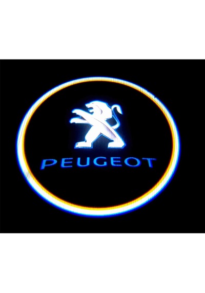 Peugeotaraçları Için Mesafe Sensörlü/pilli Kapı Altı Led Logo / Projektör