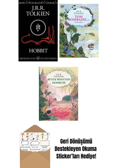 Hobbit Siyah Kapak + Tom Bombadil İn Maceraları Özel Ciltli Baskı + Büyük Wootton Demircisi Özel Ciltli Baskı