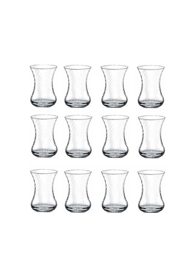 42781 Optikli Ince Belli Çay Bardak 12 Li Turuncu