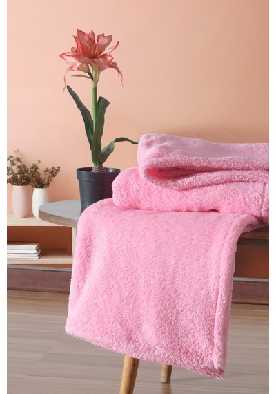 Wellsoft Tv Battaniyesi Peluş Polar Ultra Yumuşak Battaniye 140x170 Cm Pembe