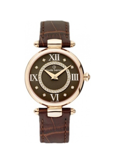 Claude Bernard Cb.20501.37r.brpr1 Kahverengi Kadın Kol Saati Altın