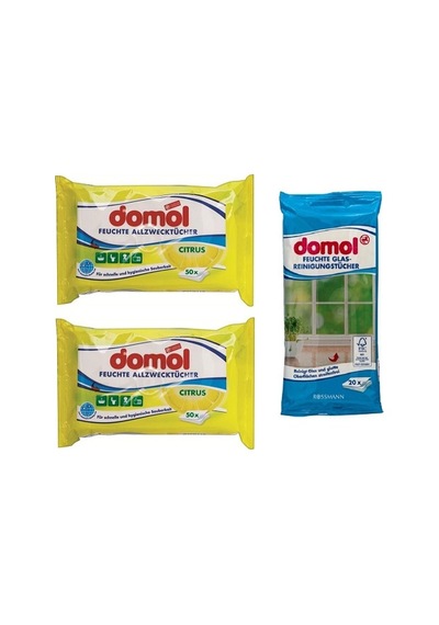 Domol Antibakteriyel Hijyenik Bez & Islak Cam Yüzey Bezi
