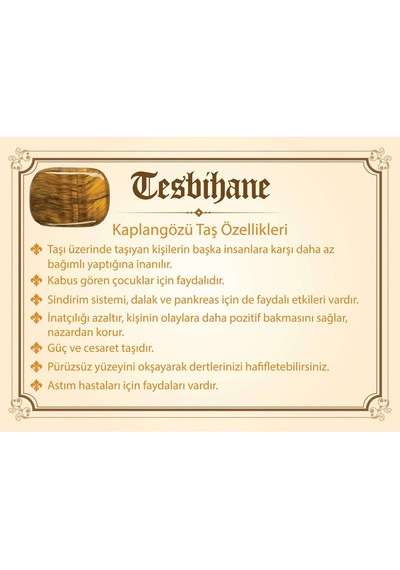 Makrome Örgülü Naturel Kesim Dorika Top Detaylı Kaplangözü Doğaltaş Kadın Bileklik Kahverengi