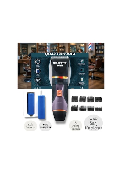 Gentlemen Shaver & Jesus Tıraş Makinası & Quattro 1461 Saç Sakal Tıraş Makinası