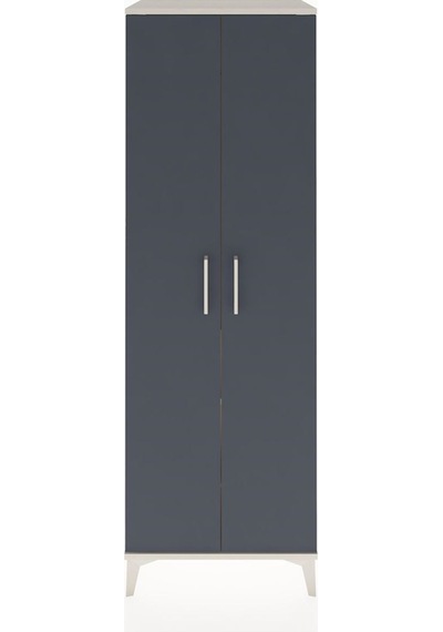 Hyperion Dolap 2 Raflı 2 Kapaklı Tek Askılı 60x44x182 Aytaşı-... Aytaşı