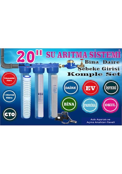 Apartman,okul,çay Ocağı,daire,şebeke, Girişi Su Yumuşatma Cihazı