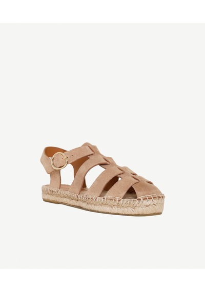 Yargıcı Süet Kafesli Espadril 26ykay4048x 209 Bej