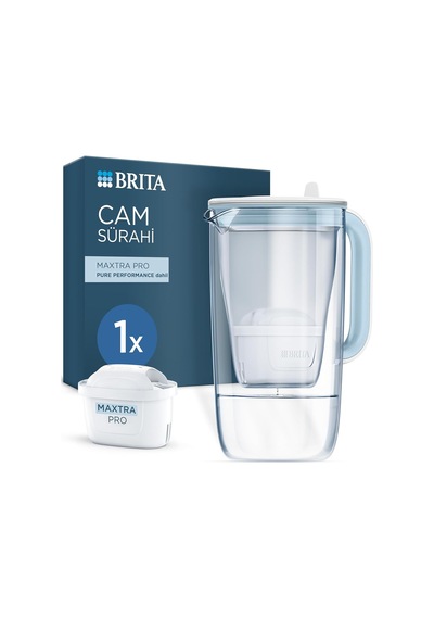 Cam Su Arıtma Sürahisi 1x Maxtra Pro Pure Performance Filtreli - Açık Mavi 2,5l Diğer
