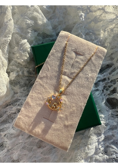 Regina Forest Moon Pendant Altın