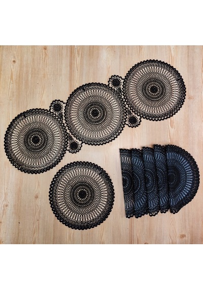 Yemek Masası Örtüsü Runner Ve Supla - 1 Runner-6 Supla Diğer