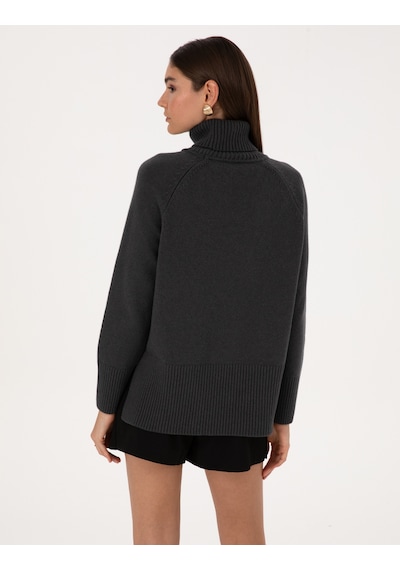 Pierre Cardin Kadın Antrasit Kazak /triko 50316667-vr006 Antrasit