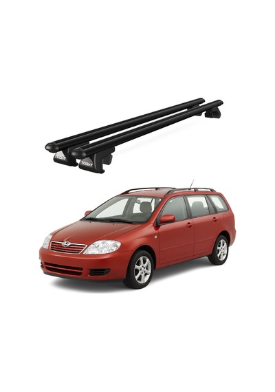 Venüs Toyota Corolla Station Wagon 2000-2006 Uyumlu Siyah Ara Atkı Port Bagaj Tavan Barı