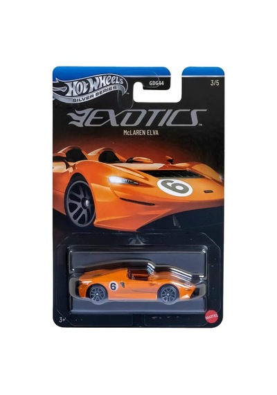 Hot Wheels Silver Series Exotics Mclaren Elva Turuncu 3/5