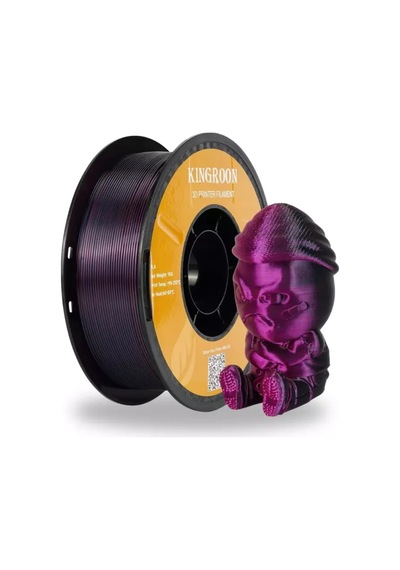 Kingroon 3 Renk Altın - Fuşya - Siyah Pla Silk Filament 1.75 Mm 1000gr