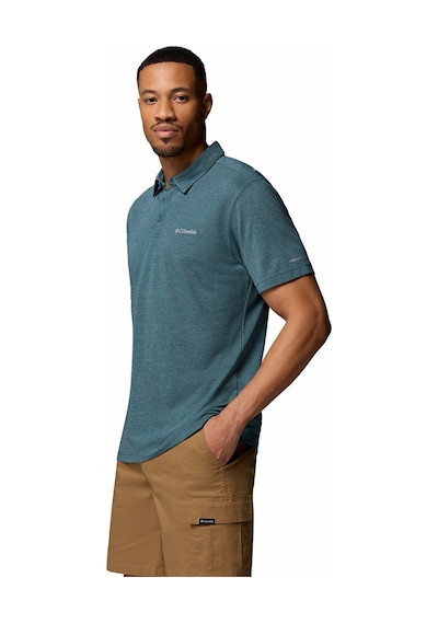 Columbia Am2996 Havercamp Pique Polo Erkek T-shirt-32725 Mavi
