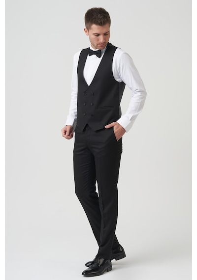 White Stone Philadelphia D2405 Slim Fit 6 Drop Likralı Damatlık Takım Elbise A.Gri - A.Gri Açık Gri