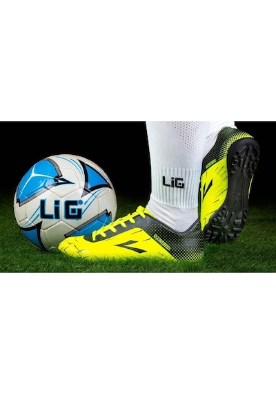 Lig Meteor 35 Halı Saha Ayakkabısı Fosfor Sarı-Sarı