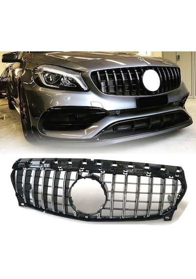 Mercedes W176 Gtr Ön Panjur Izgara Seti Amg 2012 / 2016 A Serisi