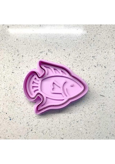 Tropikal Balık Şekilli Kesici Kalıp - Polimer Kil, Soğuk Porselen, Seramik Ve Şeker Hamuru Şekillendirici Çok renkli Tropikal Balık Şekilli Kesici Kalıp - Polimer Kil, Soğuk Porselen, Seramik Ve Şeker Hamuru Şekillendirici Çok renkli