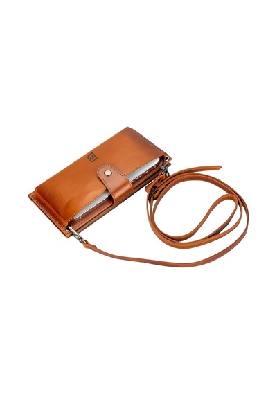 Lozan Strap 6.5 İnch Uyumlu Deri Kartlıklı Kılıf Rst2ef Taba