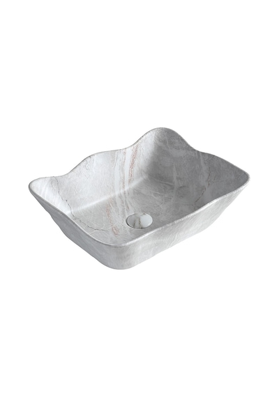 Ey-4810m Mermer Desenli Tezgah Üstü Lavabo Renkli