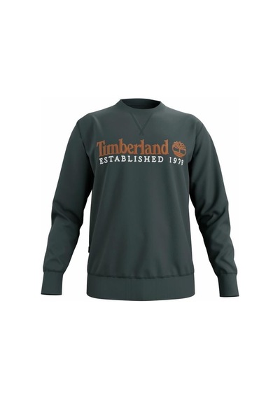 Timberland Established 1973 Embroidered Logo Crew N Sweatshirt - Tb0a2feq3171-10852 YESIL