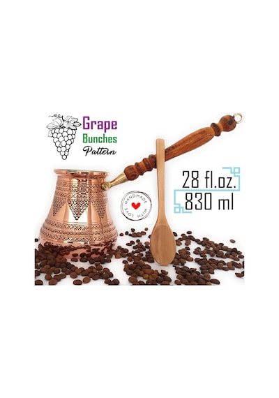 2020- Pcz Serisi Xxlarge-28fl.oz - Ahşap Saplı En Kalın Katı Bakır Damgalı Ve Dövülmüş Türk Yunan Arap Kahve Demliği, Ocak Üstü Kahve Makinesi, Cezve, Jezve, Jazva, Ibrik, Briki 2020- Pcz Serisi Xxlarge-28fl.oz - Ahşap Saplı En Kalın Katı Bakır Damgalı Ve Dövülmüş Türk Yunan Arap Kahve Demliği, Ocak Üstü Kahve Makinesi, Cezve, Jezve, Jazva, Ibrik, Briki