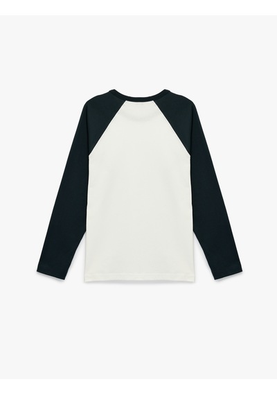 Koton Regular Fit Pamuklu Bisiklet Yaka Renk Kontrastlı Reglan Uzun Kollu Tişört Lacivert 6sam10350mk Koton Regular Fit Pamuklu Bisiklet Yaka Renk Kontrastlı Reglan Uzun Kollu Tişört Lacivert 6sam10350mk