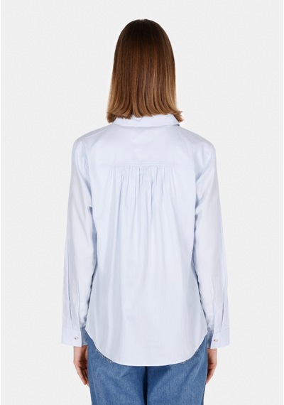 Colin's Colins Regular Fit Shirt Neck Düz Kadın Mavi Uzun Kol Gömlek Cl1073407 Cl1073407 Q1.v1 Lbl Açık Mavi