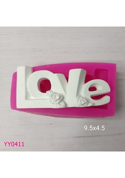 Yy0411 Love Yazısı Silikon Kalıp