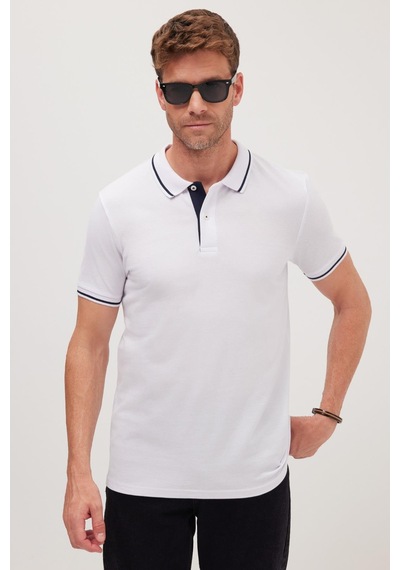 Tudors Erkek Slim Fit Dar Kesim %100 Pamuk Yumuşak Dokulu Serin Tutan Kumaş Düz Pike Beyaz Polo Yaka Tişört-42245 Beyaz Tudors Erkek Slim Fit Dar Kesim %100 Pamuk Yumuşak Dokulu Serin Tutan Kumaş Düz Pike Beyaz Polo Yaka Tişört-42245 Beyaz