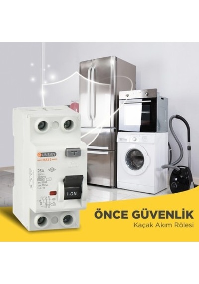 Günsan Kaçak Akım Rölesi Ac Tip 6ka 30ma