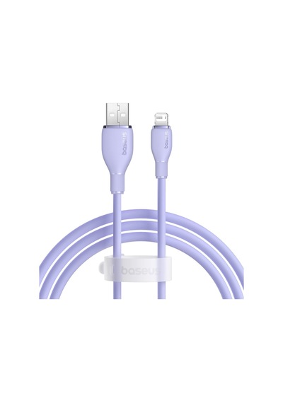 Pudding Hızlı Şarj Özellikli Lightning Kablo 2.4a 1.2 Metre, Mor Standart