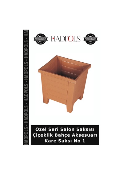 Özel Seri Salon Saksısı Çiçeklik Bahçe Aksesuarı Kare Saksı No 1