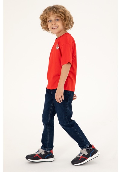 U.S. Polo Assn. Erkek Çocuk Kırmızı Comfort Basic Bisiklet Yaka Tişört 50295503-VR030 U.S. Polo Assn. Erkek Çocuk Kırmızı Comfort Basic Bisiklet Yaka Tişört 50295503-VR030