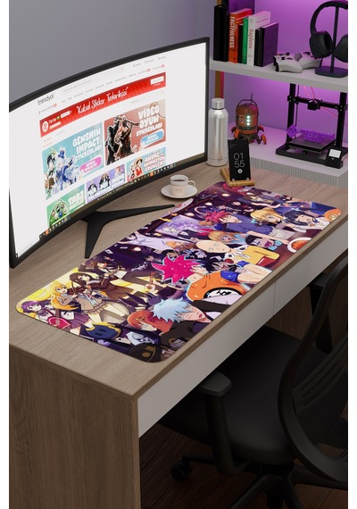 Death Parade Anime V2 - 90x40 Xxl Gaming Kauçuk Kaymaz Taban Mouse Pad Fare Altlığı