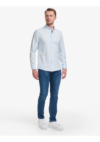 Pierre Cardin Erkek Açık Mavi Gömlek Desenli 50325365-vr003