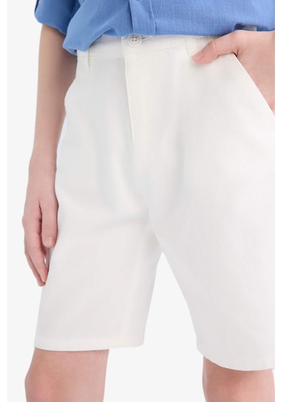 DeFacto Erkek Çocuk Cepli Basic Düz Gabardin Şort C2955A825SMWT32