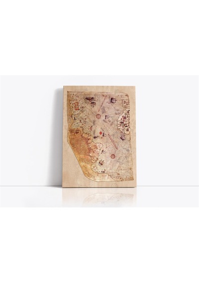 Piri Reis Haritası 1513 Kanvas Tablo-173882