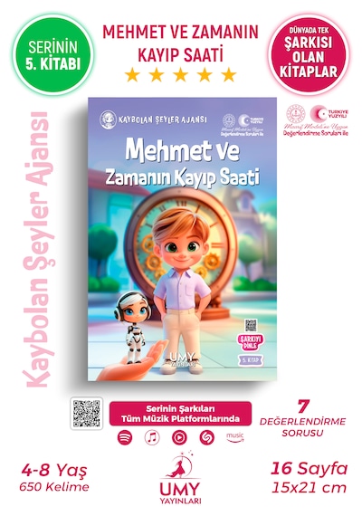 Umy Yayınları Mehmet Ve Zamanın Kayıp Saati - Aile Bağları Ve Hatıraların Değerini Anlatan Çocuk Kitabı