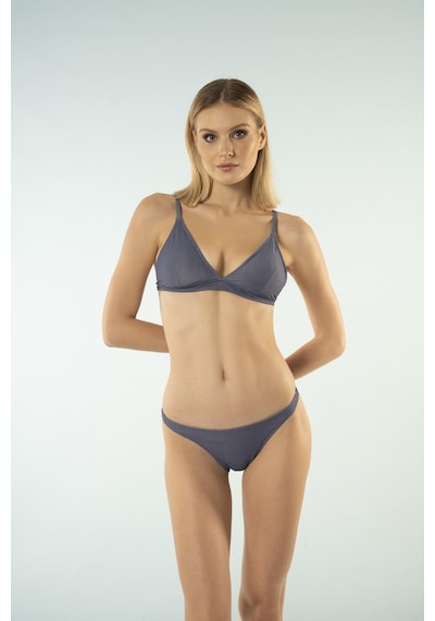 Estiva Bantlı Toparlayıcı Üçgen Bikini Takımı - Petrol