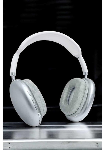P9 - 836 - Plus Kablosuz Kulak Üstü Bluetooth Kulaklık Beyaz Mikrofonlu Kulaküstü - Ece-umay - Kablosuz Kulaklık