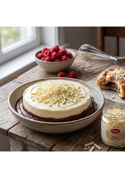 Beyaz Flakes Dekorasyon Çikolatası 1 Kg Diğer