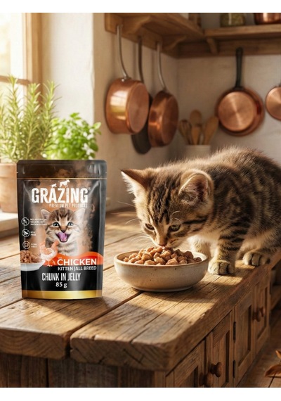 Premium Yavru Kedi Yaş Maması Tavuklu 85 Gr X 24 Adet Gelişim Sağlar