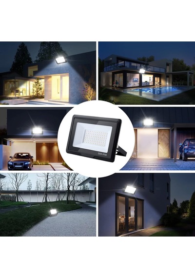 Led Projektör 30w-400w, Enerji Tasarruflu, Suya Dayanıklı, Uzun Ömürlü Aydınlatma, Bahçe, Dış Mekan, Endüstri