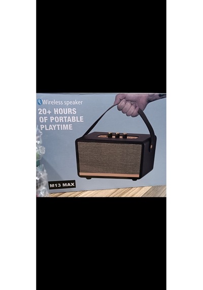 M13 Max Nostaljik Radyo Bluetooth Hoparlör Sd Kart Usb Girişli Şarjlı Speaker