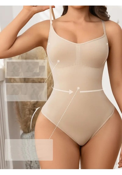 Mistirik Mimola Model 3 Bölge Etkili Örmekumaş Yapılı String Body Ten Renk042 Ten
