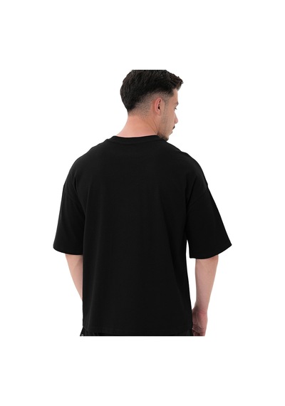 Musclecloth Icon Heavyweight Oversize T-shirt Siyah Siyah