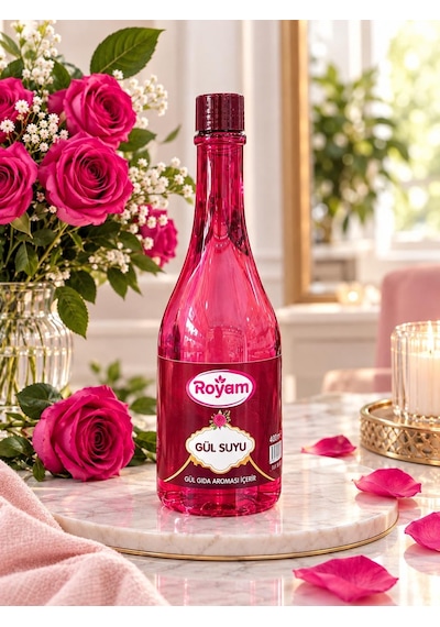 Seruse Gıdaya Eklenebilir İçilebilir Gıdaya Uygun Gül Aromalı Gül Suyu 400 ML